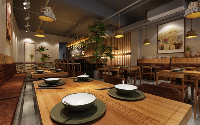坪山装修公司分享小餐馆特色设计，舌尖上的诱惑！